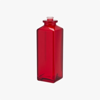 120ml Red Rectangle Perfume Glass Bottle
