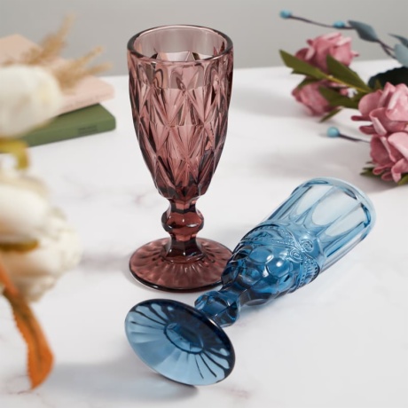 Vintage Wine Goblet Glass