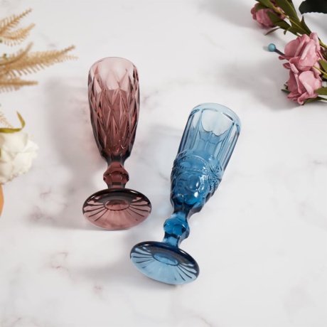 Vintage Wine Goblet Glass