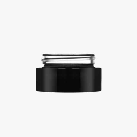 15ml 50ml Luxurious black Glass Cream Jar