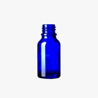 15ml Cobalt Blue Glass Boston Round Bottle