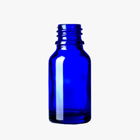 15ml Cobalt Blue Glass Boston Round Bottle