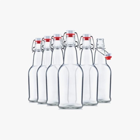 16 Oz Flip Top Glass Bottles