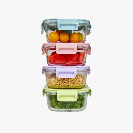 16oz Glass Meal Prep Boxs