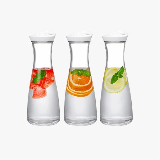 Glass Jugs for Juice with Flip Lid