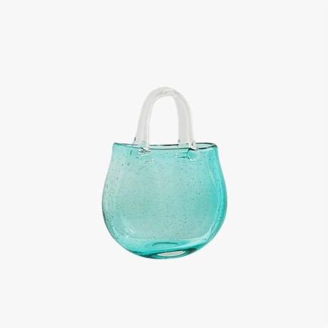 glass handbag vase