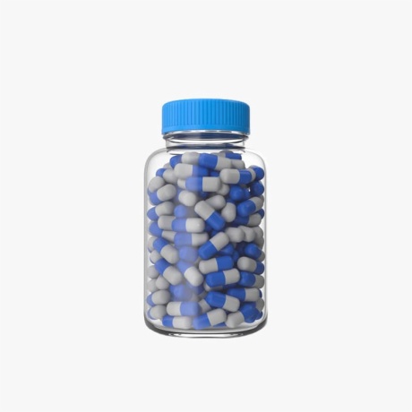 Glass Pill Bottle