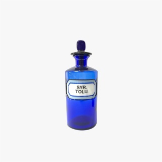Old Blue Glass Medicine Bottles