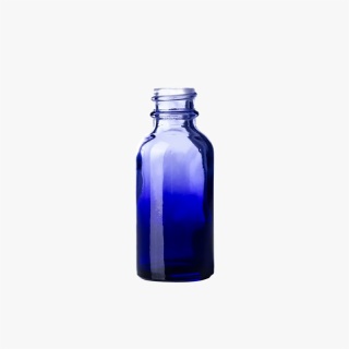 1oz Purple-Clear Boston Round Bottle
