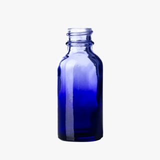 1oz Purple-Clear Boston Round Bottle