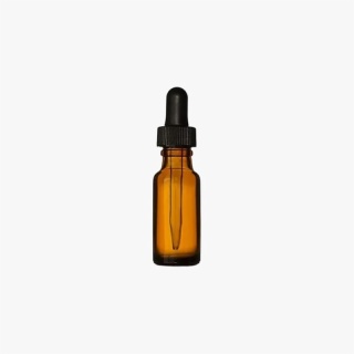0.5oz (15ml) Amber Boston Round Glass Bottle