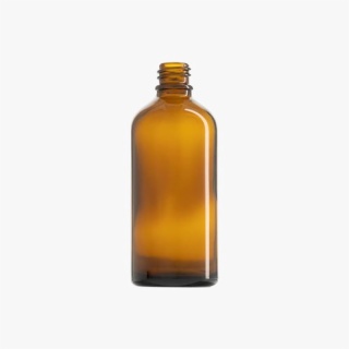 100ml Amber Euro Round Glass Bottle