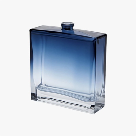 100ml Blue&Clear Gradient Square Glass Perfume Bottle