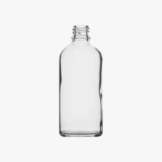 100ml Clear Euro Round Glass Bottle