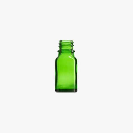 10mL Glass Green Euro Round Glass Bottle