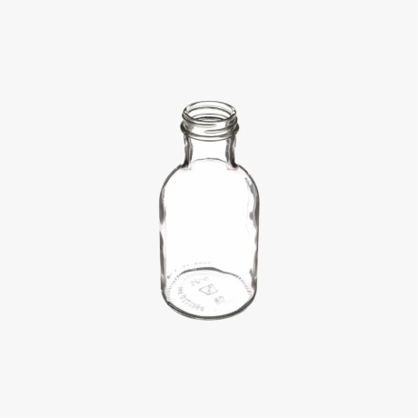 10oz Clear Glass Stout Decanter Bottle