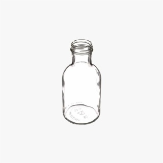 10oz Clear Glass Stout Decanter Bottle