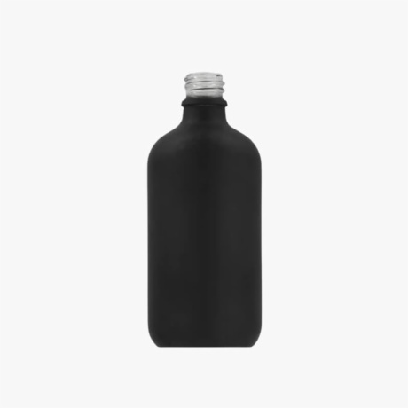 120mL Matte Black Euro Round Glass Bottle