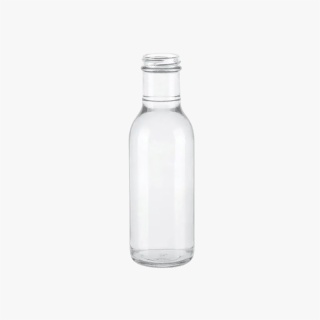 12oz Clear Glass Long Neck Sauce Bottle
