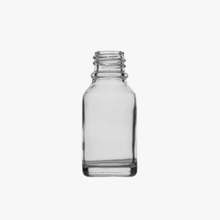 15ml Clear Euro Round Glass Bottle