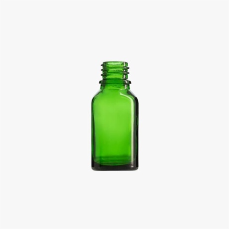 15mL Green Euro Round Glass Bottle