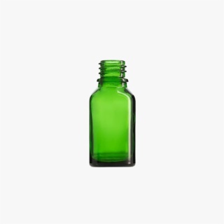 15mL Green Euro Round Glass Bottle