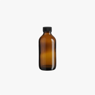 16 Ounce Amber Boston Round Bottle