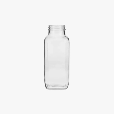 16oz (480ml) Flint Glass French Square Bottle