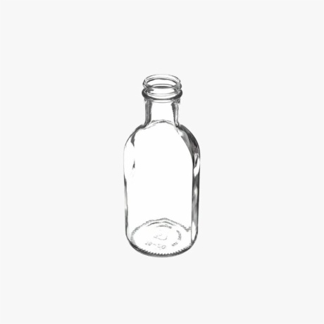 16oz Clear Glass Bottle