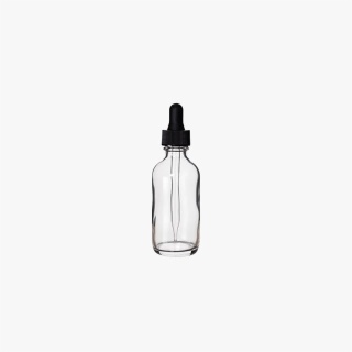 2 Ounce Clear Boston Round Bottle