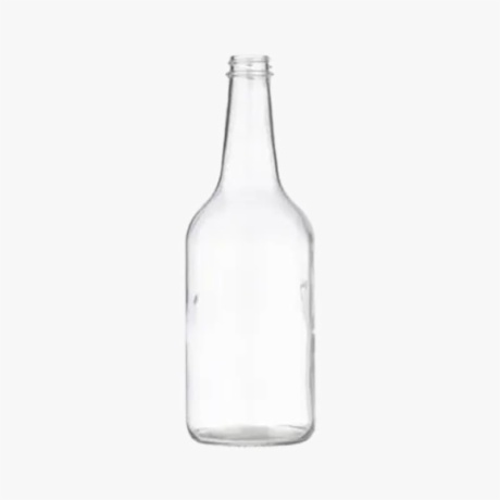 20oz Clear Glass Long Neck Woozy Bottle