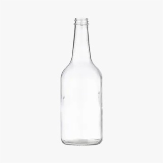 20oz Clear Glass Long Neck Woozy Bottle