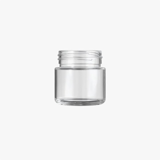 2oz Child Resistant C-Class Jar with Plastic Shiny Black Lid