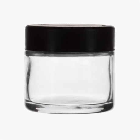 2oz Child Resistant Jar with Black Lid