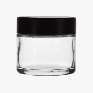 2oz Child Resistant Jar with Black Lid