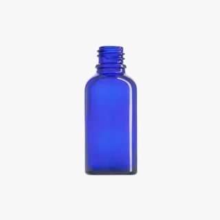 30ml Blue Euro Round Glass Bottle