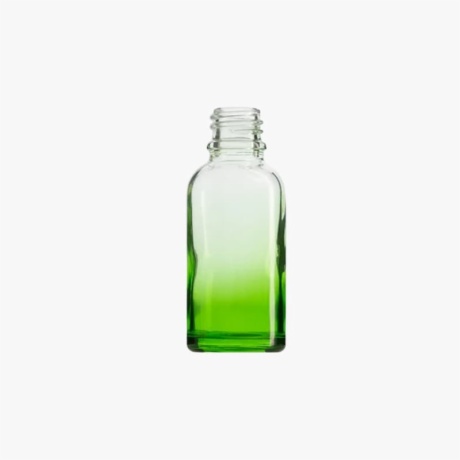 30ml Gradient Green Euro Round Glass Bottle