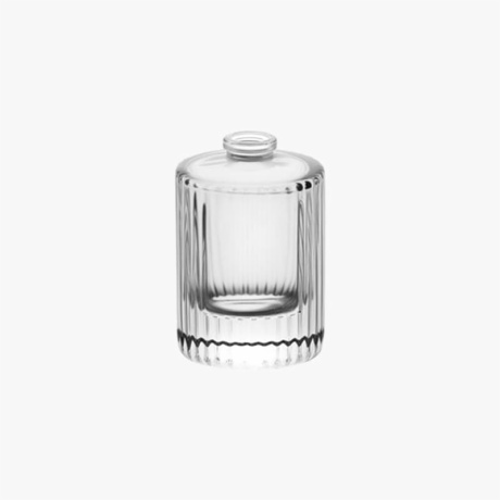 30ml Round Vertical Stripe Shape Glass Perfume Bottle