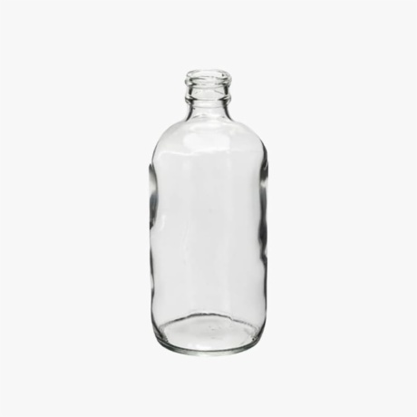 32 Ounce Clear Boston Round Glass Bottle