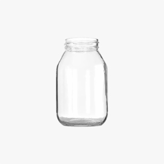 32oz (960ml) Flint Glass Mayo Round Jar