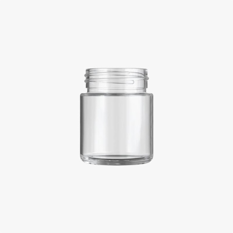 3oz Child Resistant C-Class Jar with Plastic Shiny White Lid
