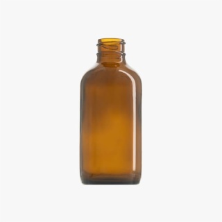 4oz Amber Boston Round Glass Bottle