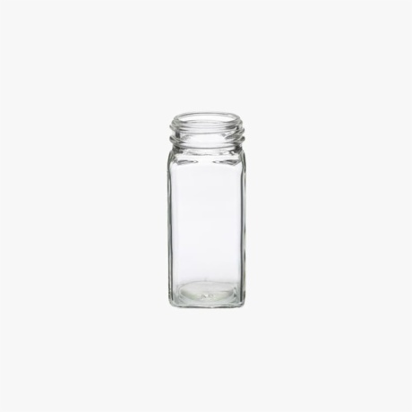 4oz Clear Square Spice Jar