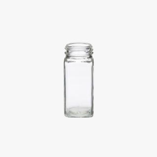 4oz Clear Square Spice Jar