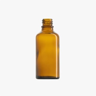 50ml Amber Euro Round Glass Bottle
