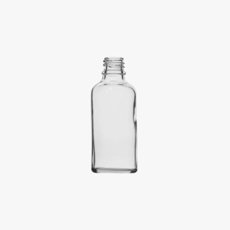 .50ml Clear Euro Round Glass Bottle