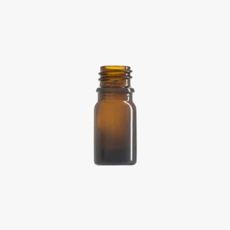 5ml Amber Euro Round Glass Bottle