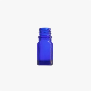 5ml Blue Euro Round Glass Bottle