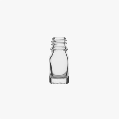 5ml Clear Euro Round Glass Bottle