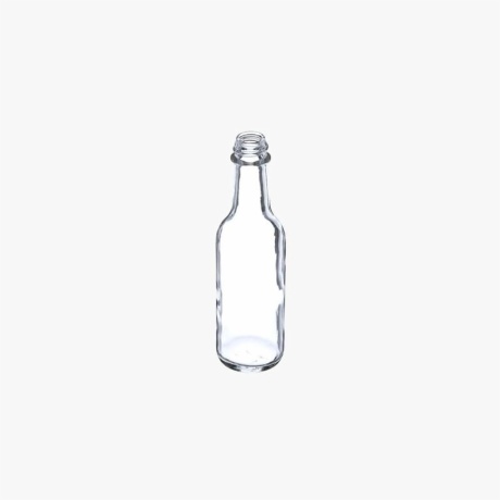 5oz Clear Glass Woozy Sauce Bottle